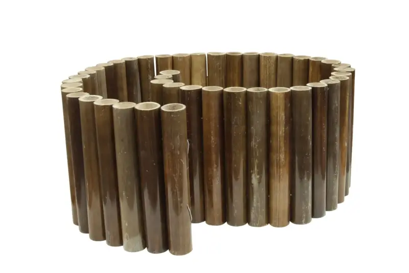 Product image 1 of the product “Bamboo panelling Wulung (black-brown) with flexible stainless steel. Diameter 3-5cm 206x32 cm Height. ”